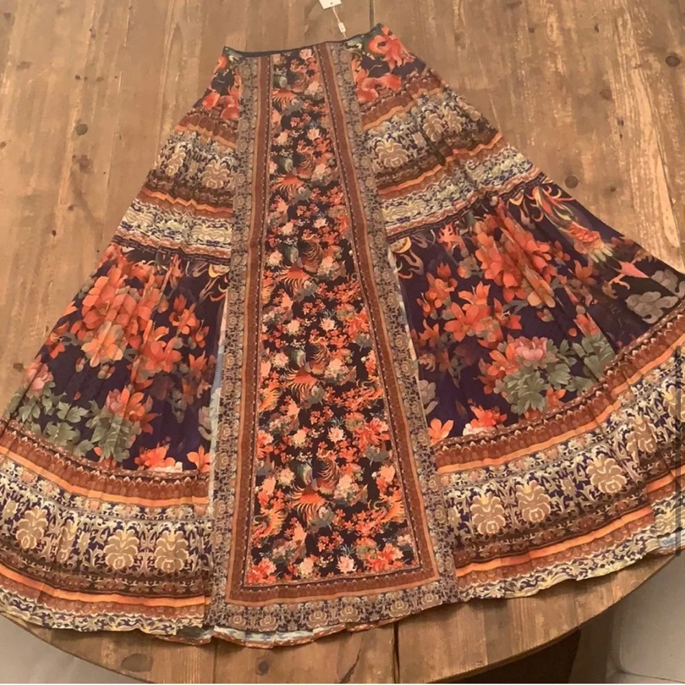 RARE Camilla Phoenix Rise Pleated Women's Skirt Small - Picture 8 of 14